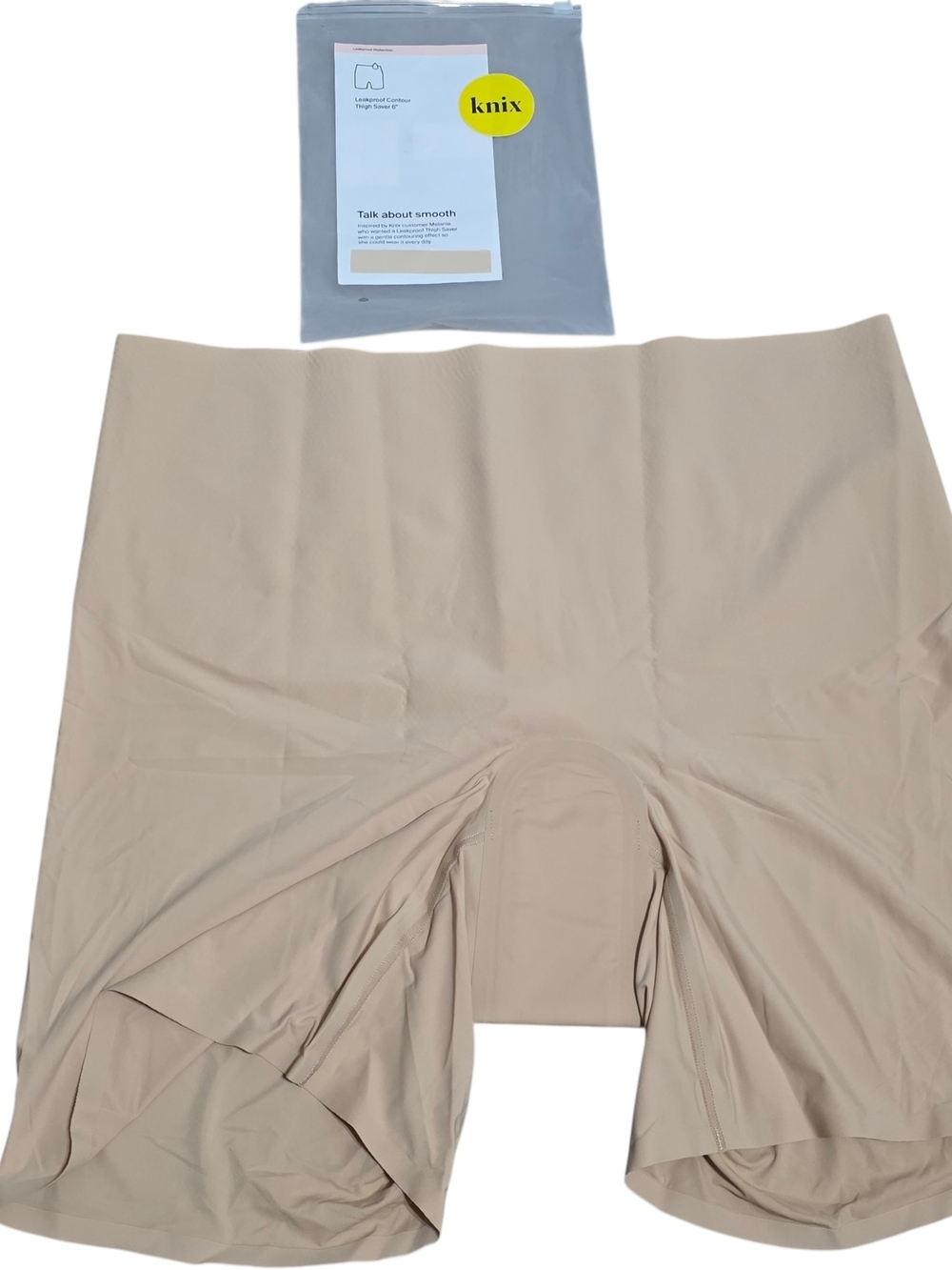 Knix Leakproof Thigh Saver Contour Shaping Shorts XXXL Warm Sand Nude Seamless S
